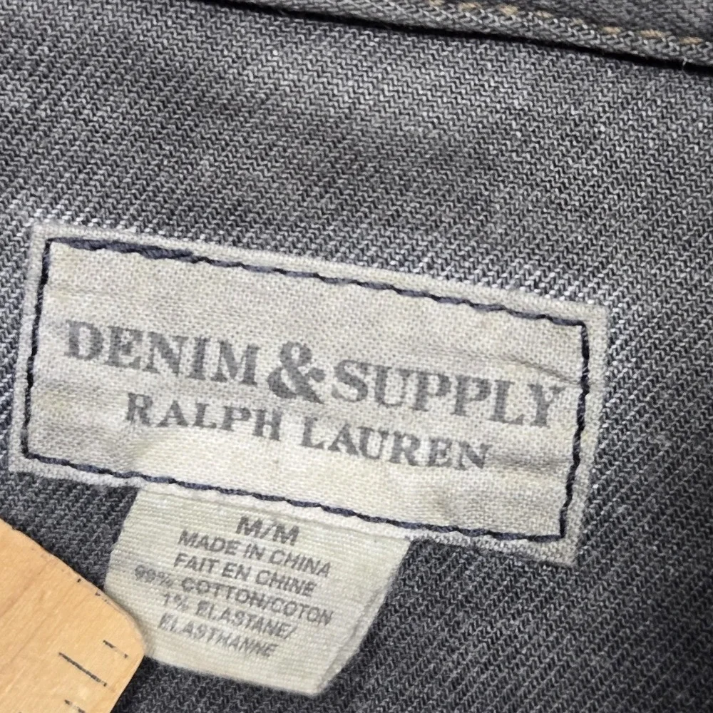 Denim & Supply‎ Ralph Lauren Jacket Womens Medium Moto Biker Belted Zip